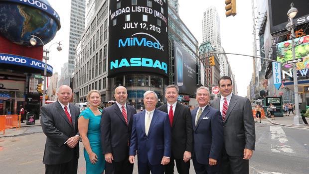 MimEdx Management Team in Times Square